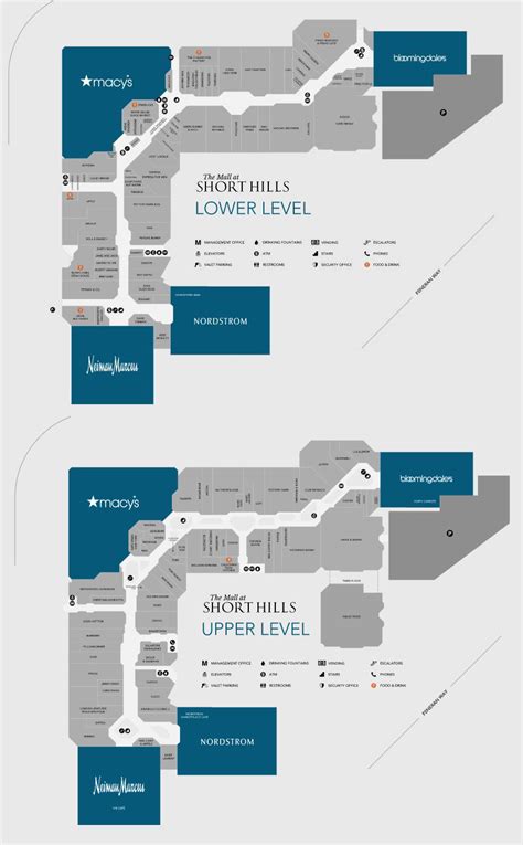 short hills mall map stores.